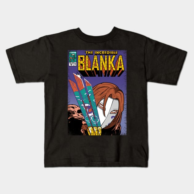 The Incredible Blanka! Kids T-Shirt by Raffiti